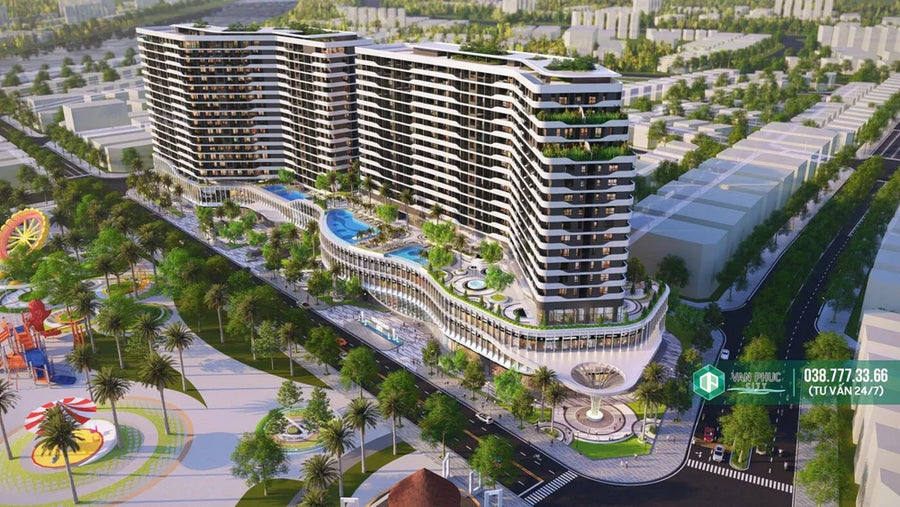 HTSG Vietnam - Façade Lighting for Diamond Sky at Vạn Phúc City