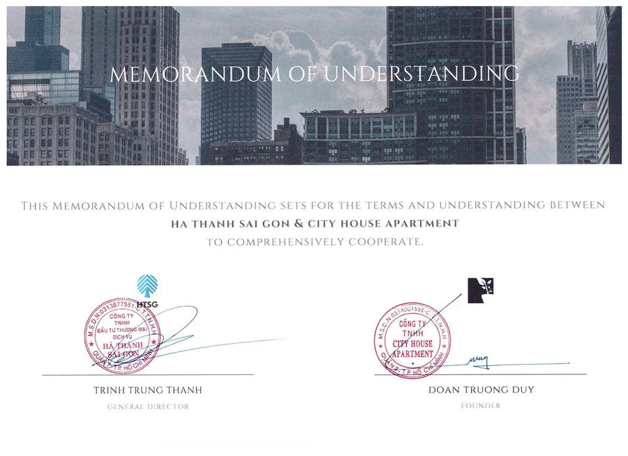 Partnership agreement with CityHouse Apartment